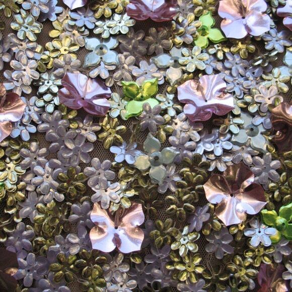 MAC DUGGAL 6153 Multicolor Sleeveless Floral Paillette Embellished Mesh Gown - Picture 10 of 15